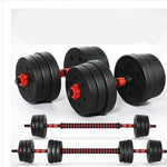 Home Training Arm Muscle Rubber Coating Dumbbell Barbell Fitness Equipment