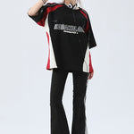 Cross-border Hot Retro Heavy Matching Racing Brand Short Sleeve T-shirt Motorcycle Clothing T-shirt