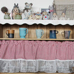 Tanabe fabric kitchen and bathroom curtains in time lattice curtains