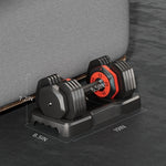 Adjustable Dumbbell Set, 10 In 1 Free Dumbbell For Men And Women, Black Dumbbell For Home Gym, Full Body Workout Fitness, Fast Adjust By Turning Handle 10 Gears55 LB