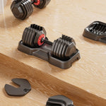 Adjustable Dumbbell Set, 10 In 1 Free Dumbbell For Men And Women, Black Dumbbell For Home Gym, Full Body Workout Fitness, Fast Adjust By Turning Handle 10 Gears55 LB