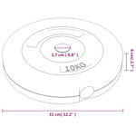 weight plates, 4 pcs. Cement;   weight plates, 2