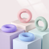 Silicone Adjustable Hand Grip Arm Strength Exercise Gripping Ring Fitness Gym Finger Forearm Trainer Carpal Expander Hand Grip Strengthener Silicone Rings Fingers Forearms Exercises Grip Trainer